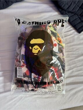 A Bathing Ape Multicolor Shark Hoodie - BAPE